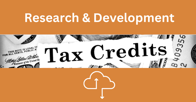 pile of money with the words tax credits on top and the words research and development